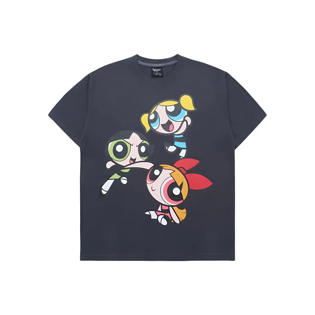 Acme De La Vie/ADLV x FEITIANXIAONVJING,LIANMINGKUAN Flying Girl Police Co brand Series T Shirt Unisex Black