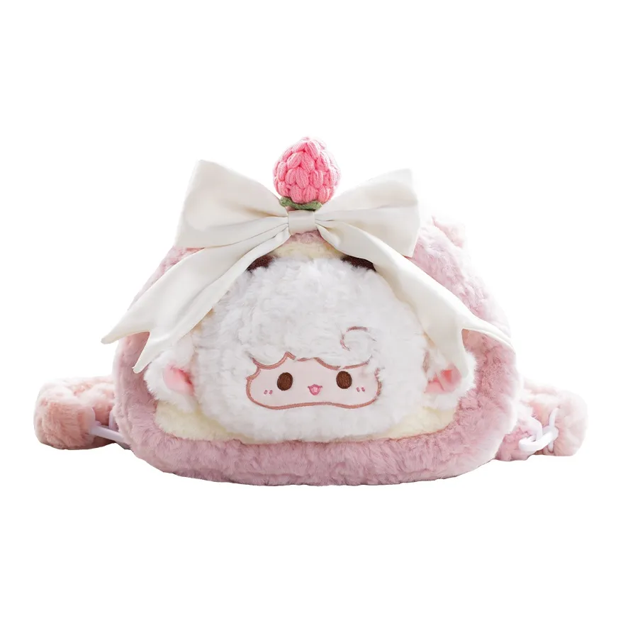 Holding Bamboo Polyester Backpack Unisex Pink