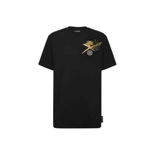 PLEIN SPORT Черная Мужская Рубашка