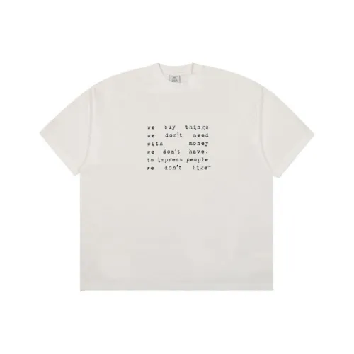 Vetements Белая Унисекс Футболка