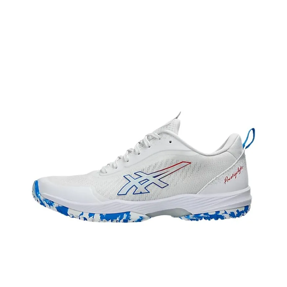 Asics PRESTIGELYTE 5 OC Breathable Low Top Tennis Shoes Men's White