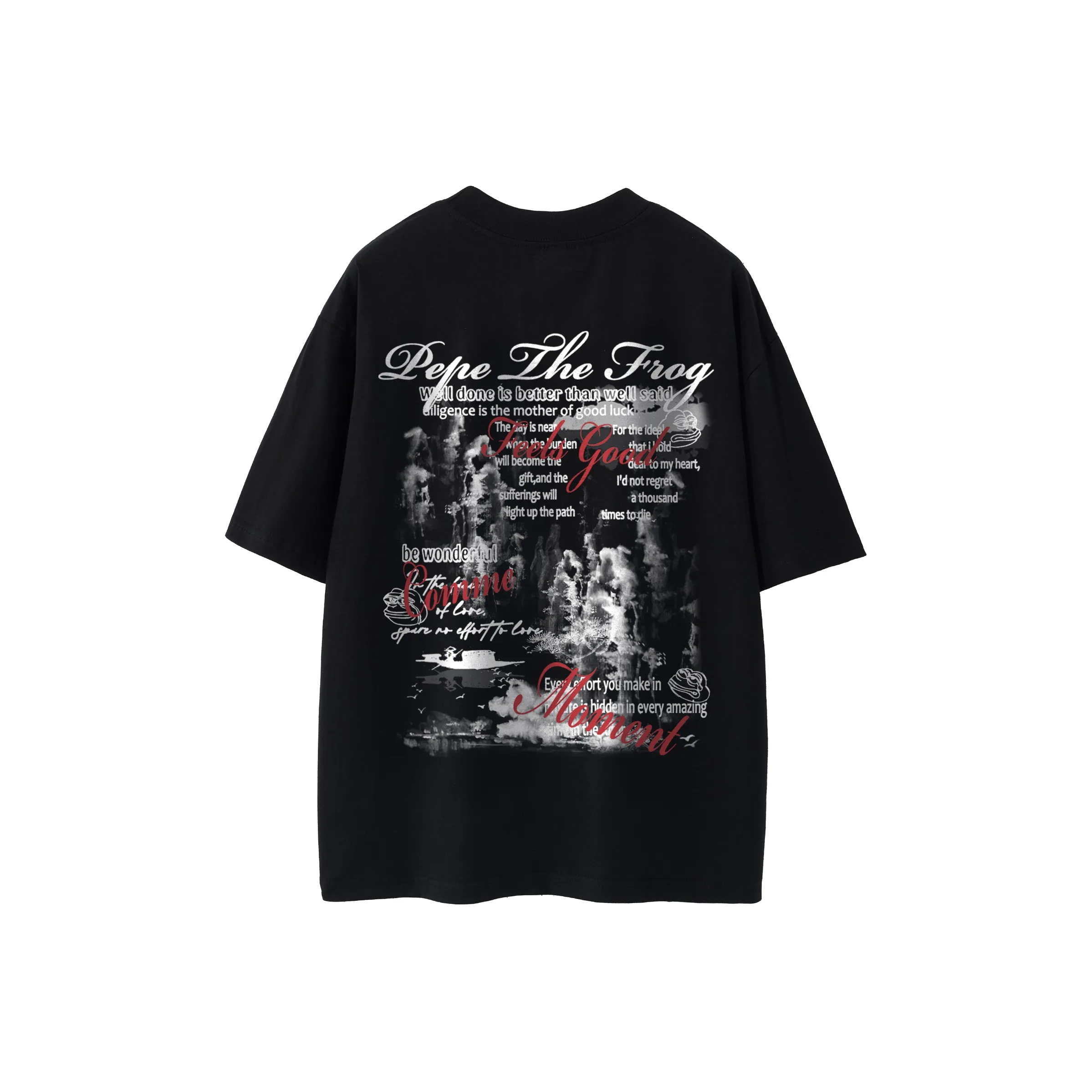 Pepe the Frog Короткий рукав T-рубашки Унисекс