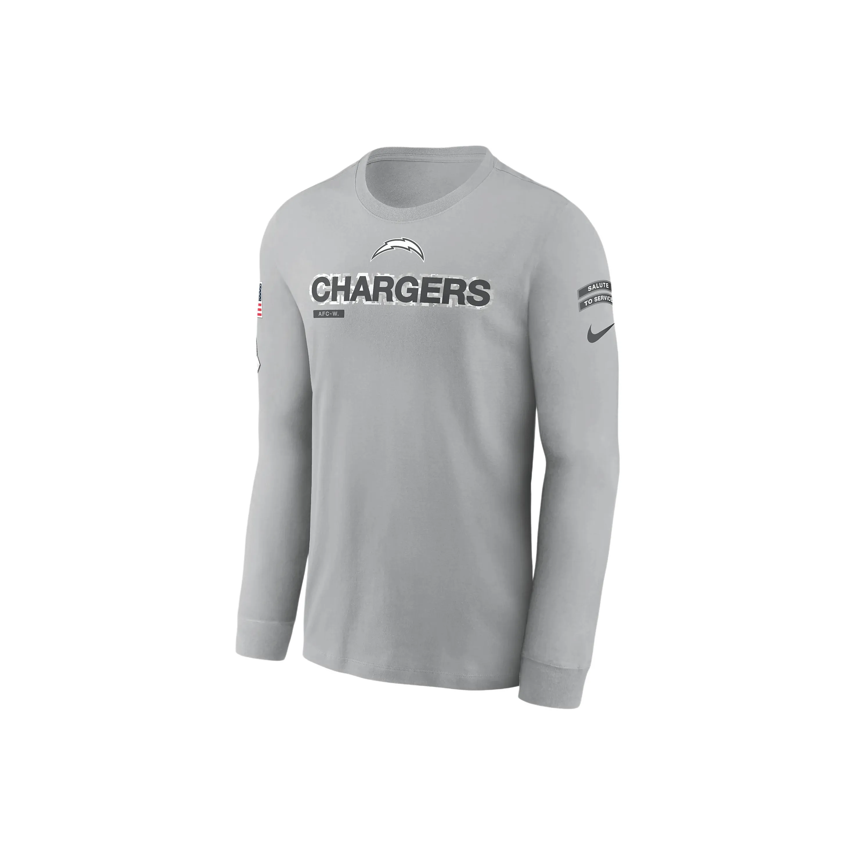 Nike Los Angeles Chargers Salute To Service Mascot Edge Legend Men's Nike Nfl Long Sleeve T Shirt