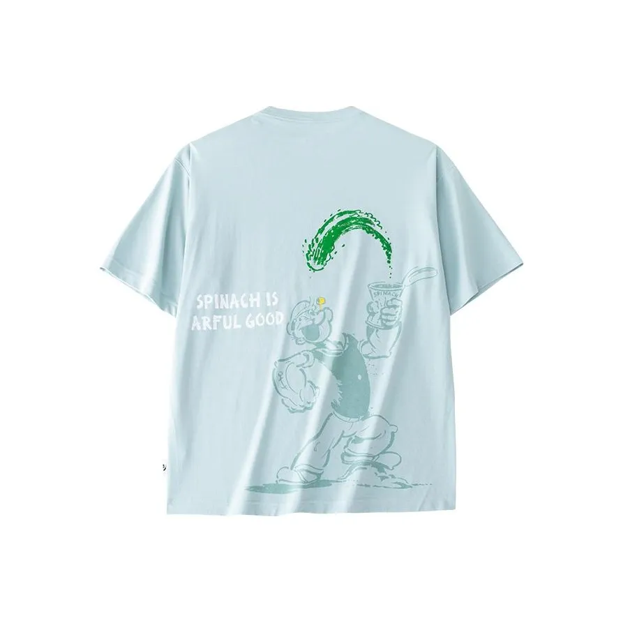 Anta x POPEYE T Shirt Men's Crystal Blue