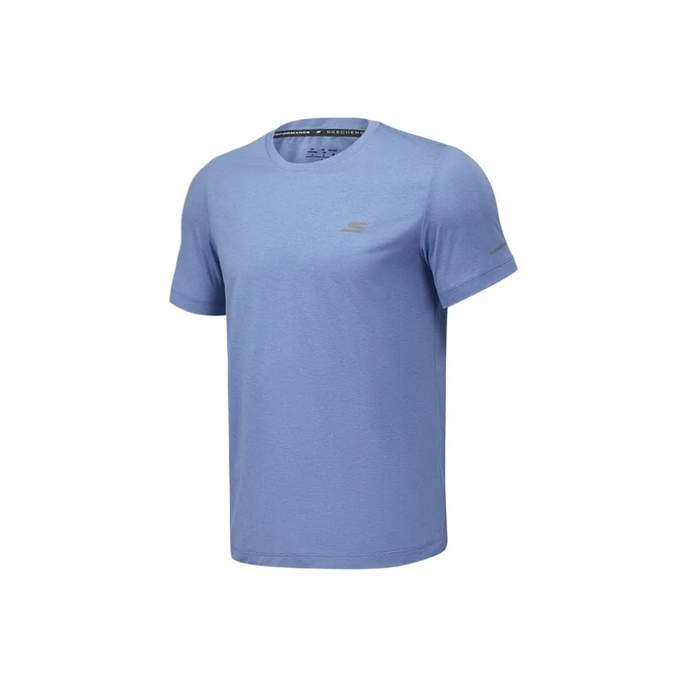 Skechers GODRI SS25 T Рубашка Мужская ASHLEY BLUE 030P