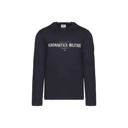 AERONAUTICA MILITARE Темно-синяя Мужская Рубашка