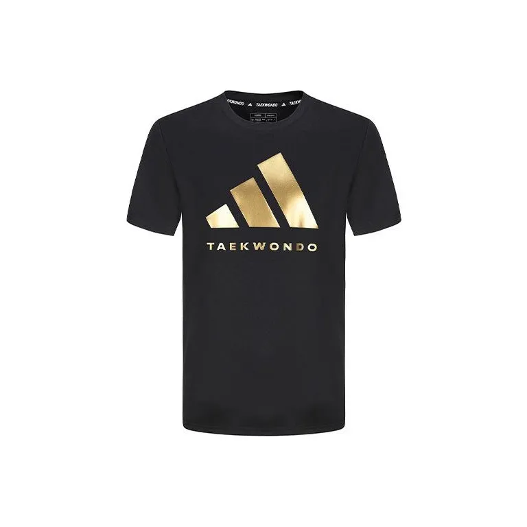 Adidas T-Shirt Unisex Black Gold