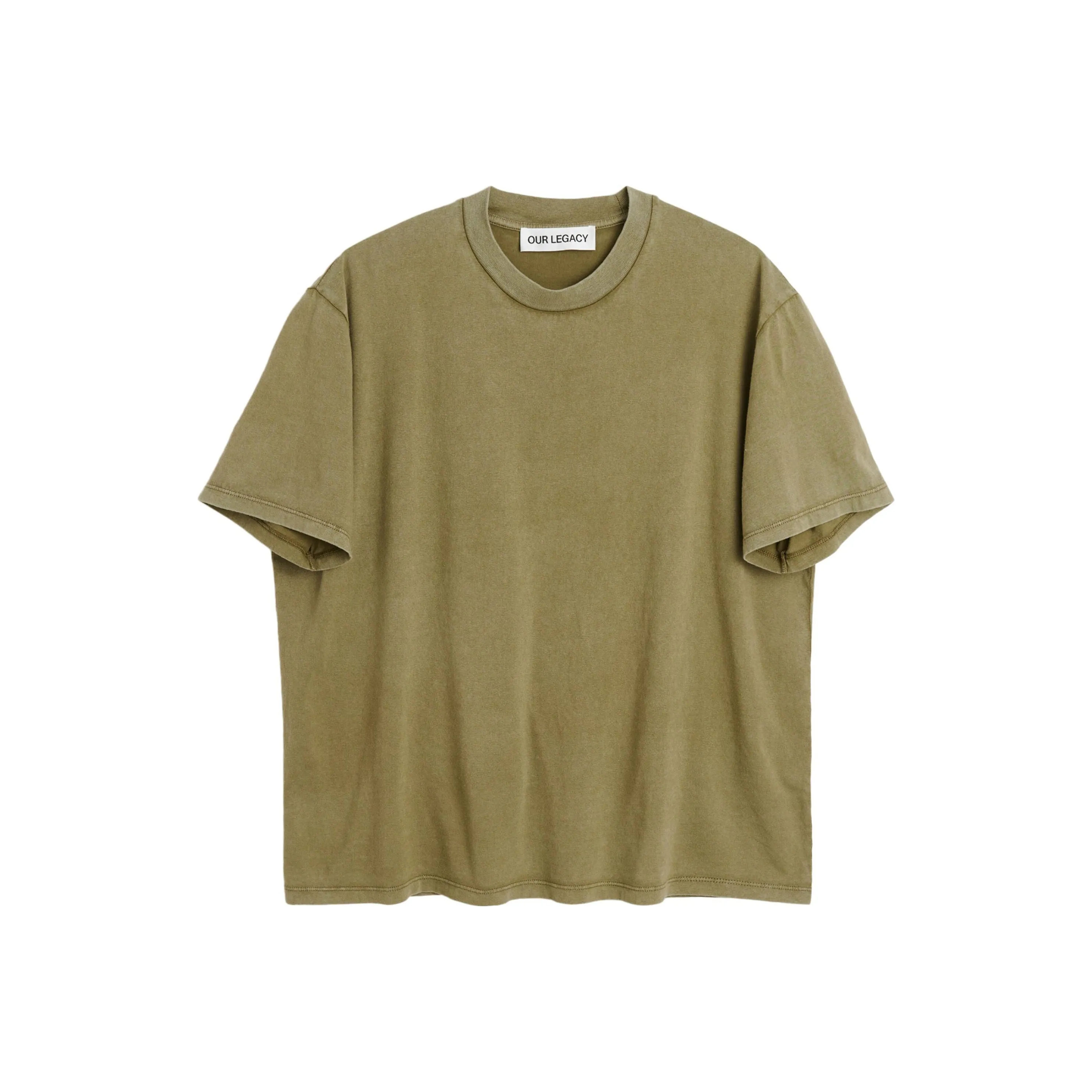 OUR LEGACY T-Рубашка Мужская Оливково-Зеленая