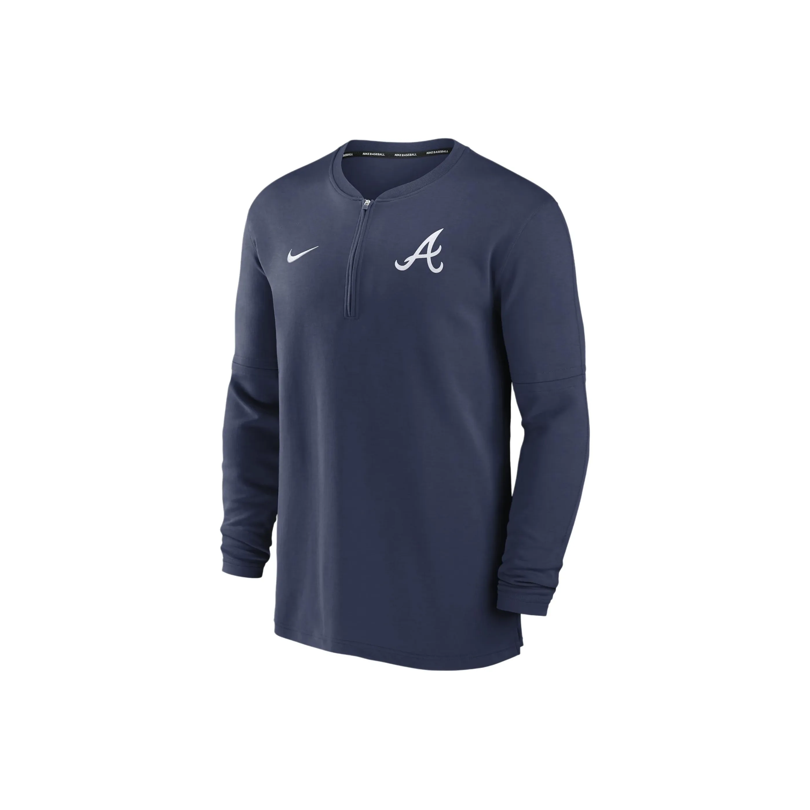 Nike Atlanta Braves Authentic Collection Game Time Men's Nike Dri FIT Mlb 1/2 Zip Long Sleeve Top