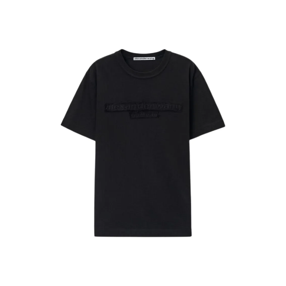 Alexander Wang Distressed Logo Short Sleeve Tee