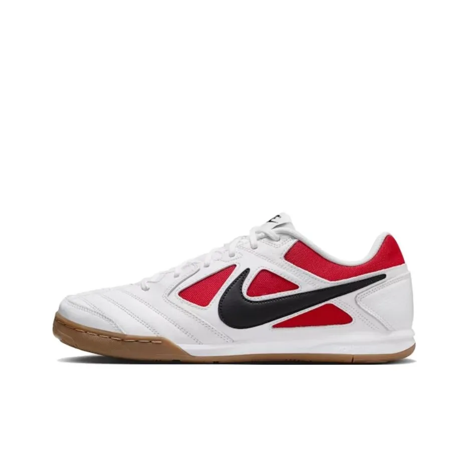 Nike Gato Collection Slip-resistant Abrasion-resistant Low Top Casual Unisex White Red Найк Gato Collection Противоскользящий Устойчивый к истиранию Низкий Топ Повседневный Унисекс Белый Красный