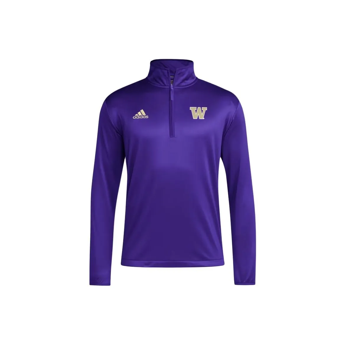 Adidas Free Shipping With AdiClub Washington Huskies Long Sleeve 1/4 Zip Knit Jacket
