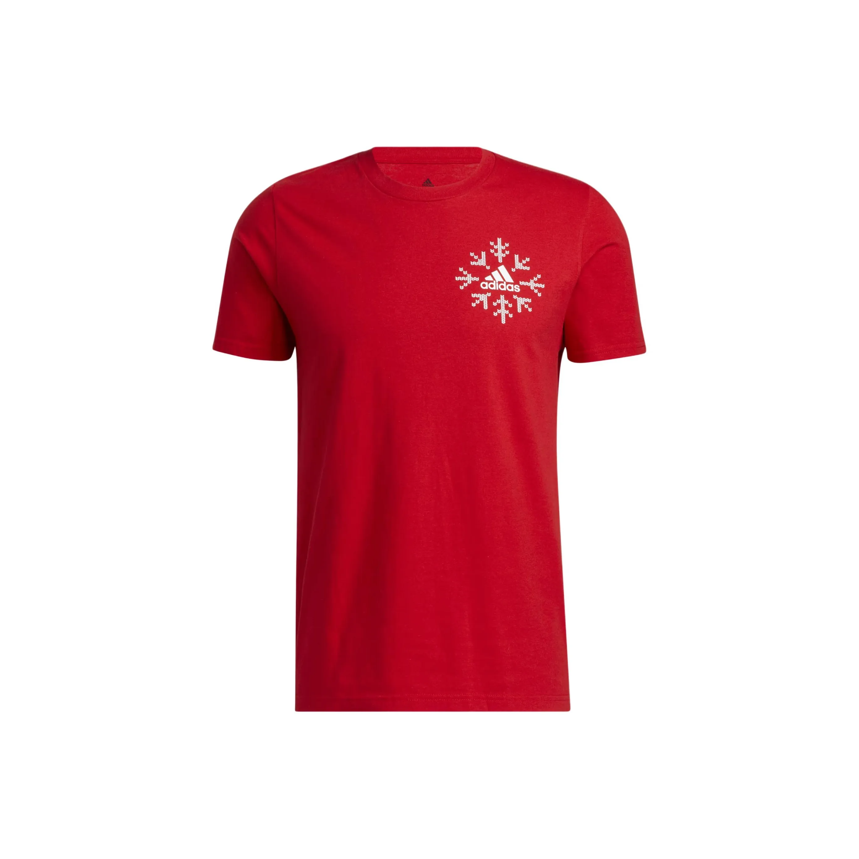 Adidas Snowflake Winter Holiday Graphic Tee