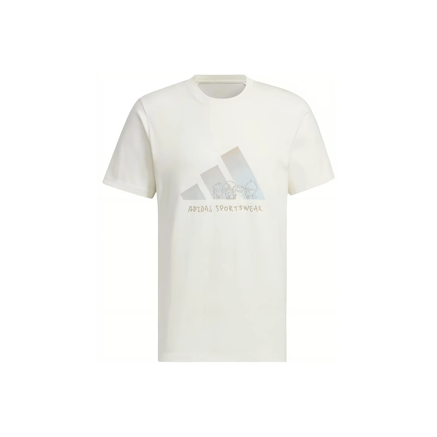 Adidas Graphic T-Shirt Asia Sizing 'White'