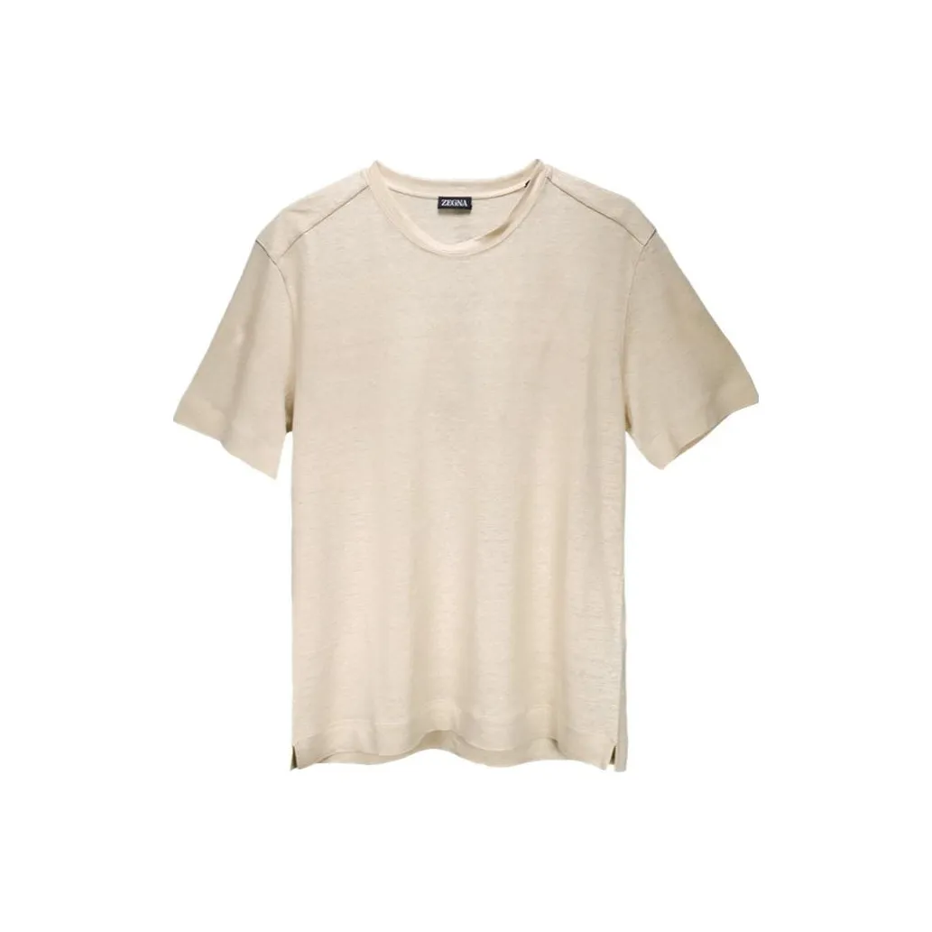 Ermenegildo Zegna Желтые Мужские T-рубашки