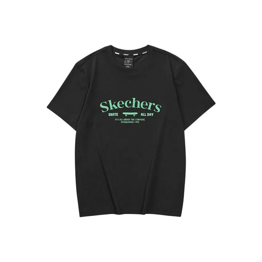 Skechers Funny Monster Short-Sleeved T-Shirts Men's Carbon Black