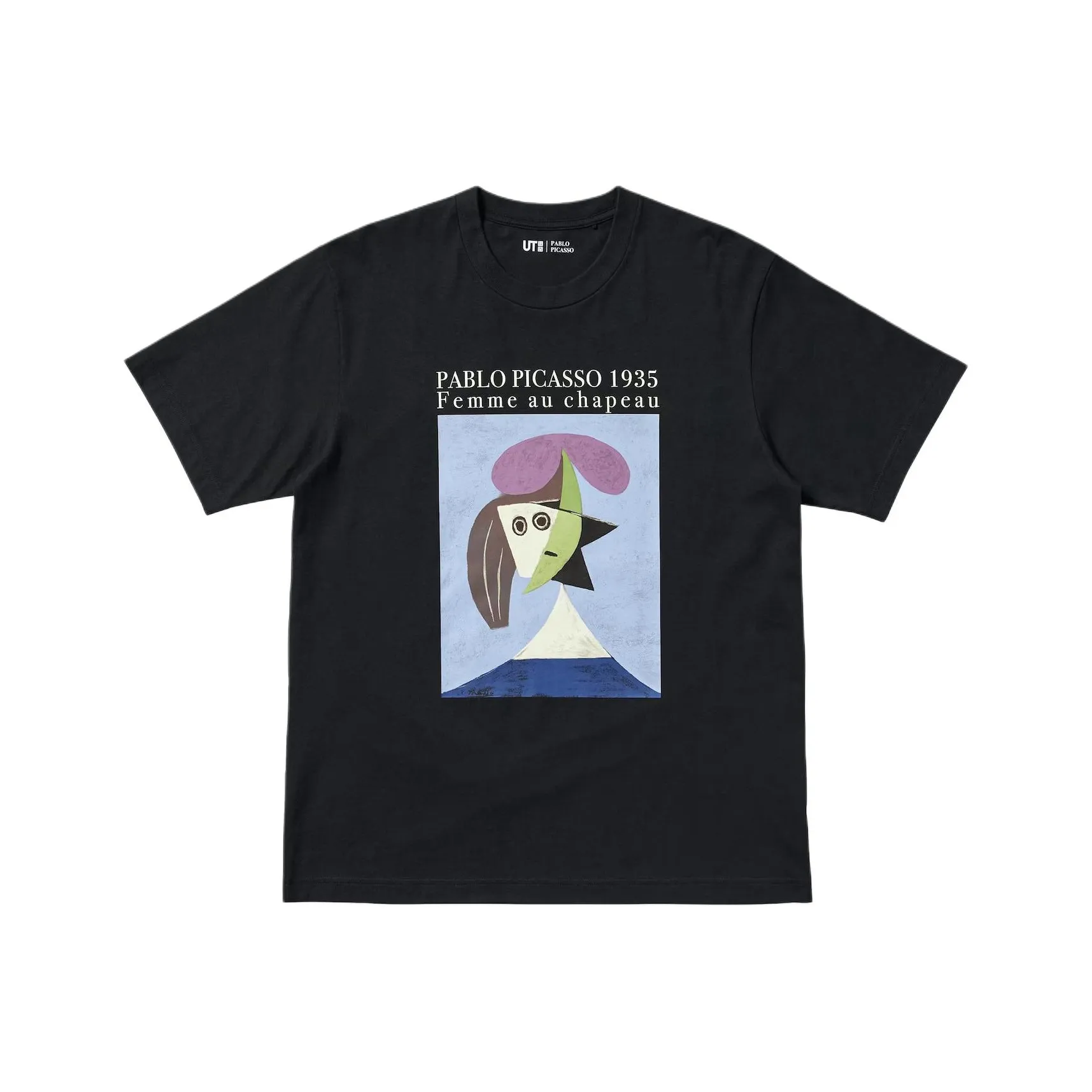 UNIQLO x Picasso Коллаборация PICASSO SS25 T-Рубашка Унисекс Черная