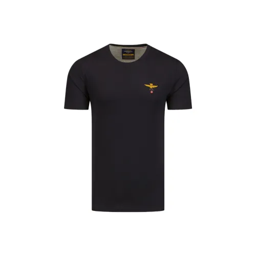 AERONAUTICA MILITARE Мужские рубашки морского синего цвета
