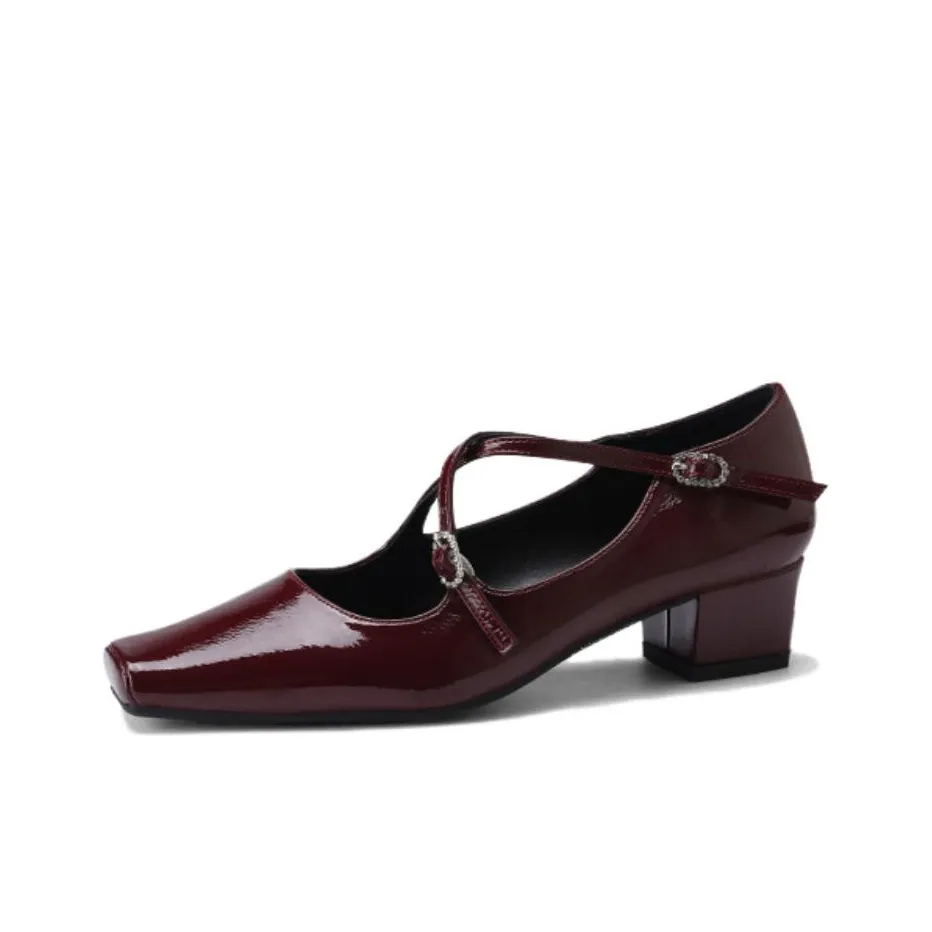 Lanza Mary Jane обувь женские цвет бордовый