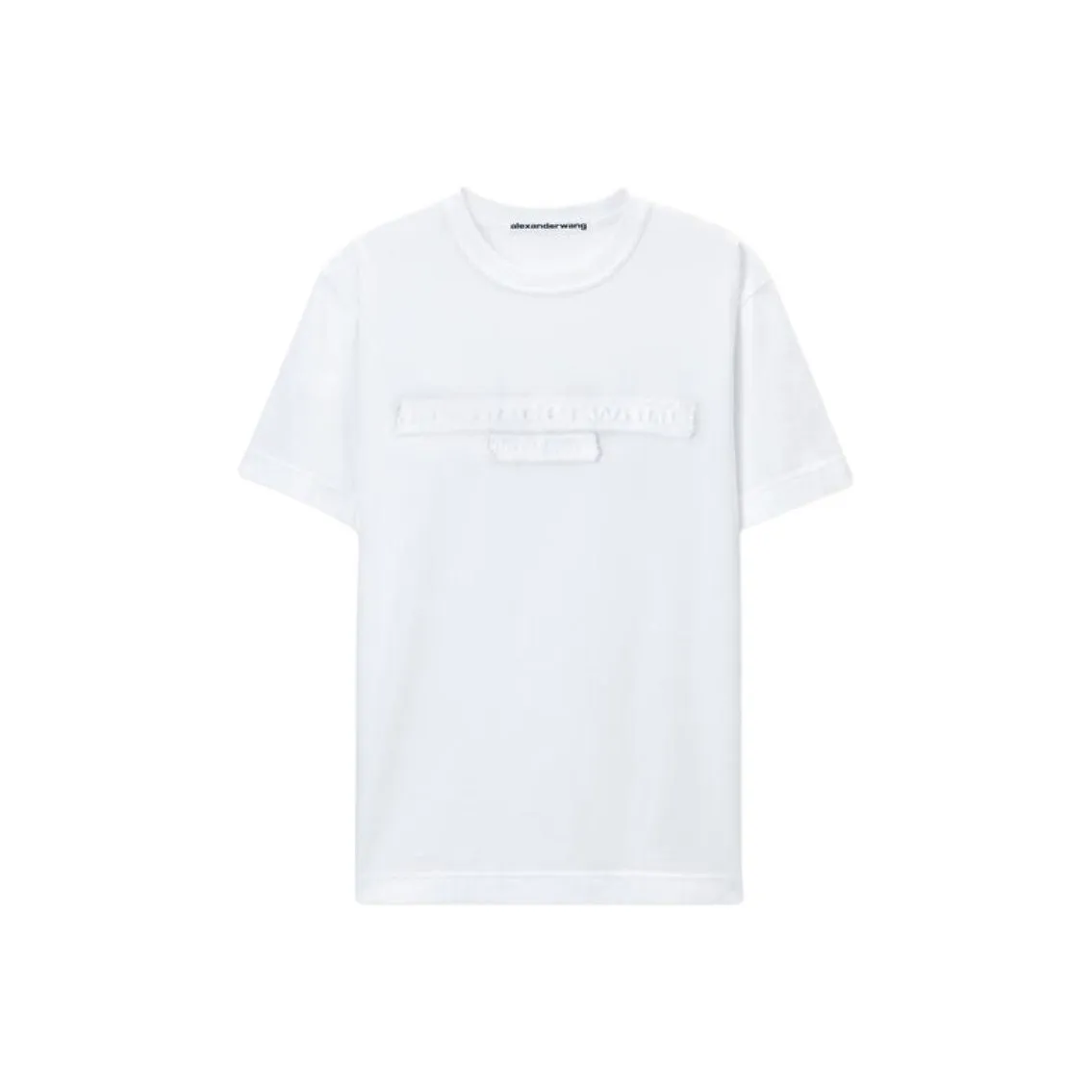 Alexander Wang Distressed Logo Short Sleeve Tee