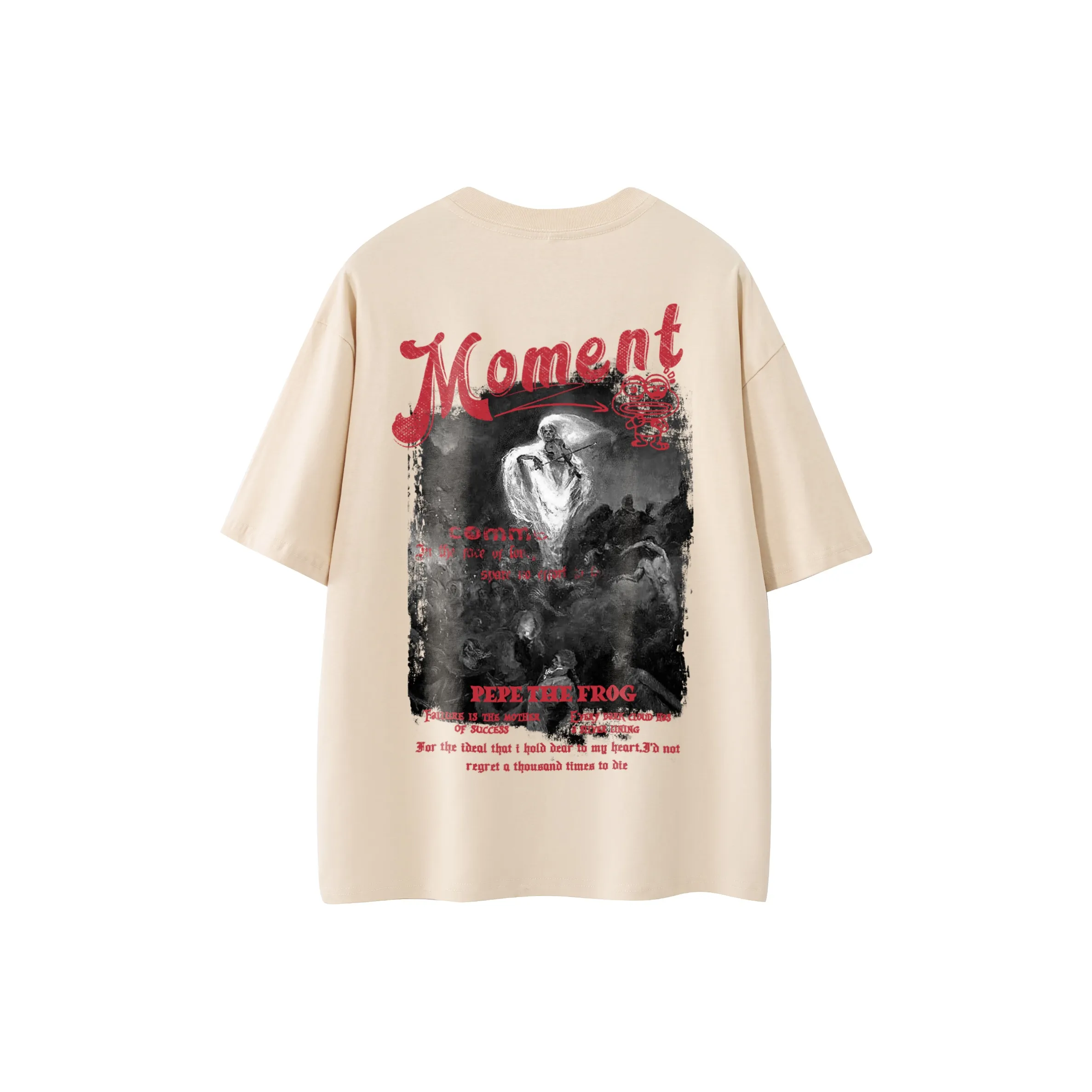 Pepe the Frog Короткий рукав T-рубашки Унисекс