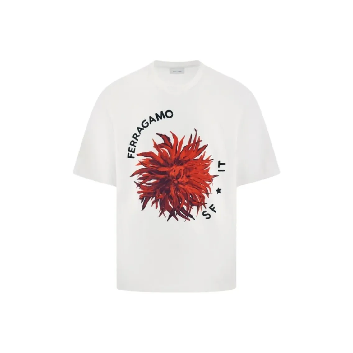 Ferragamo Maxi print Detail T shirt
