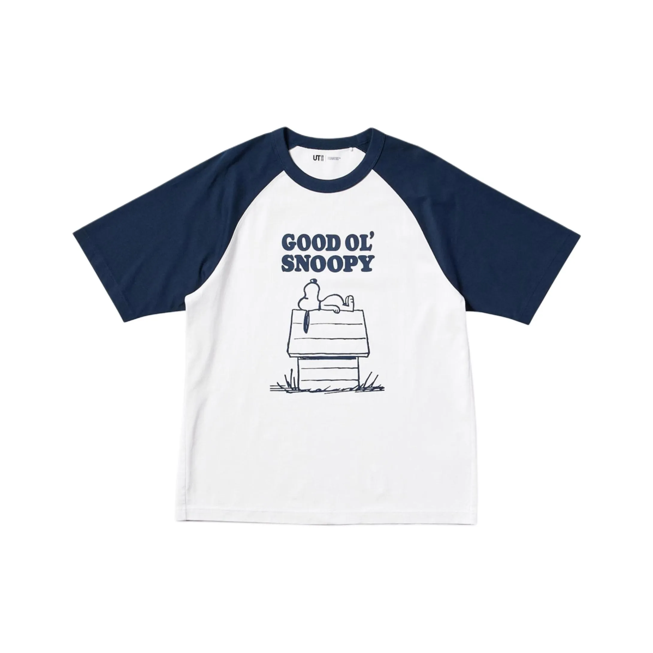 UNIQLO x PEANUTS Collaboration SS25 T Shirt Unisex Navy Blue