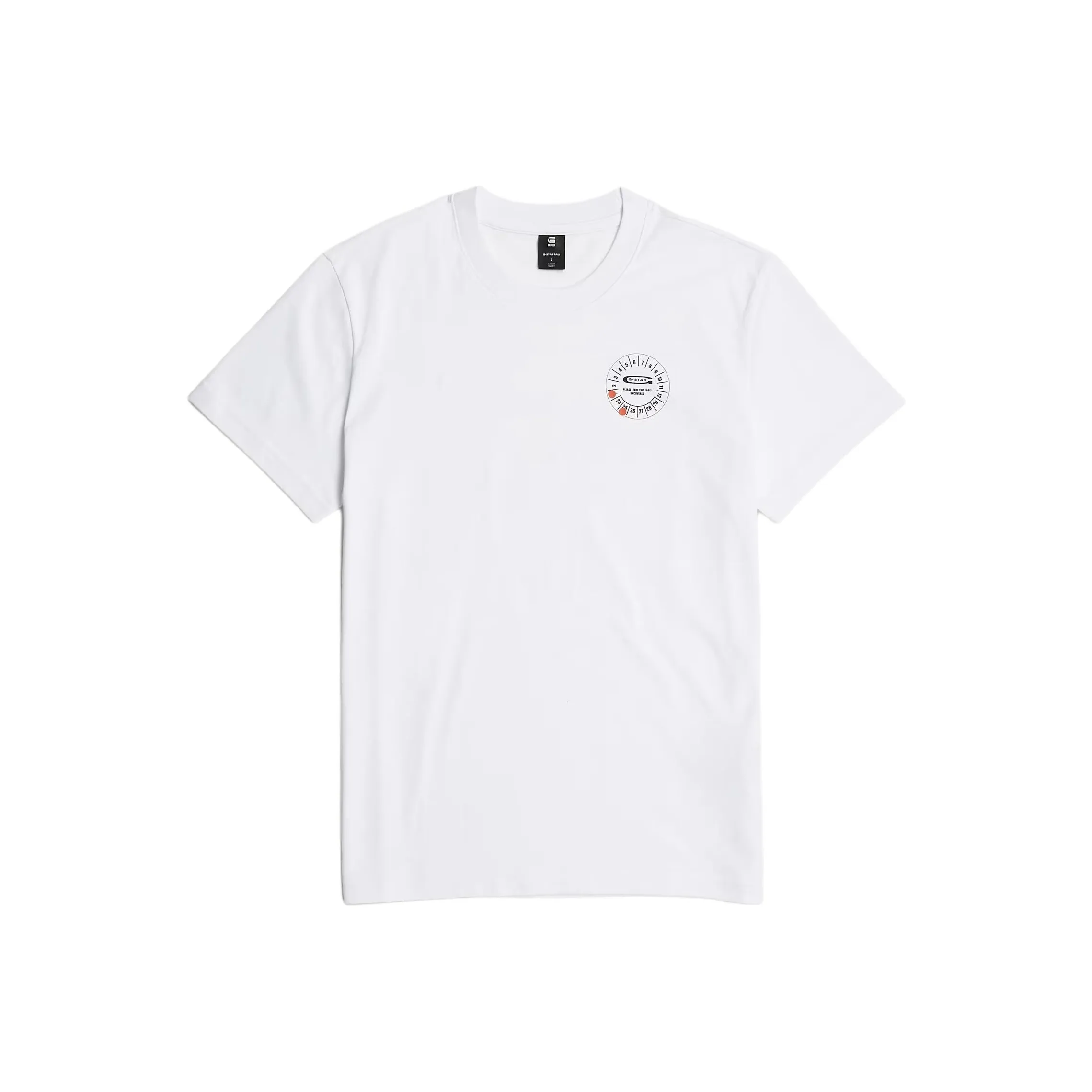 STAR Натуральная Белая Мужская T-Рубашка