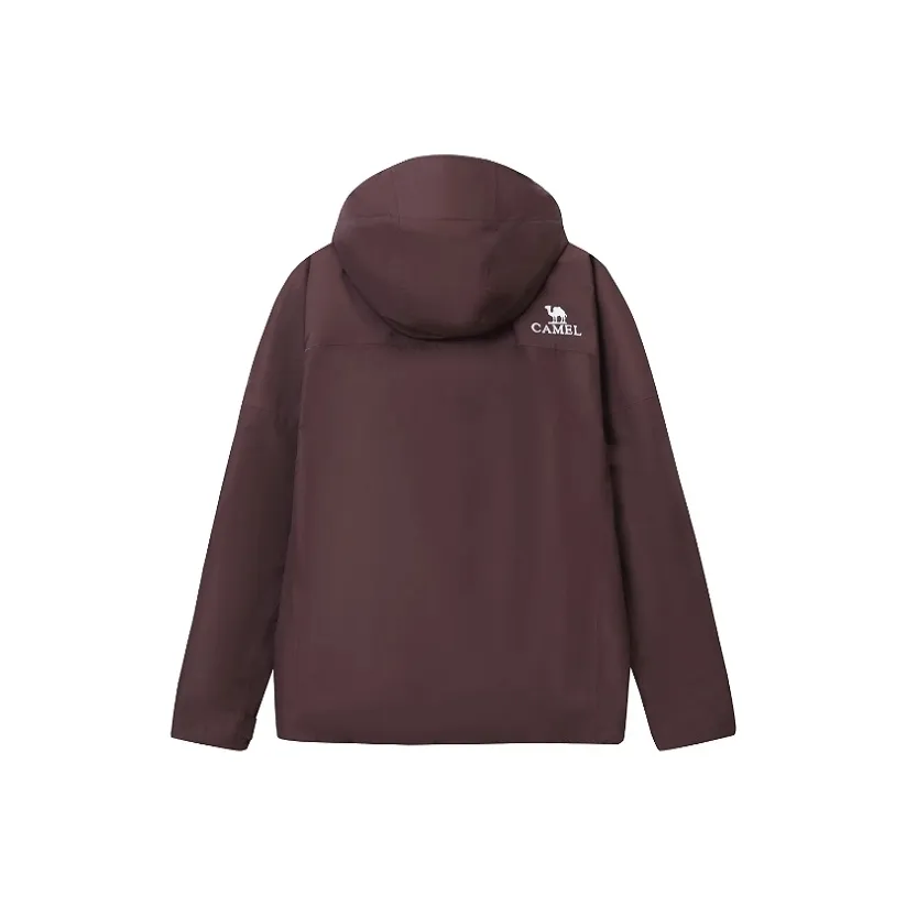 CAMEL Все Погода Водонепроницаемый Ветрозащитный And UV Protection Ветровка Унисекс Бордовый