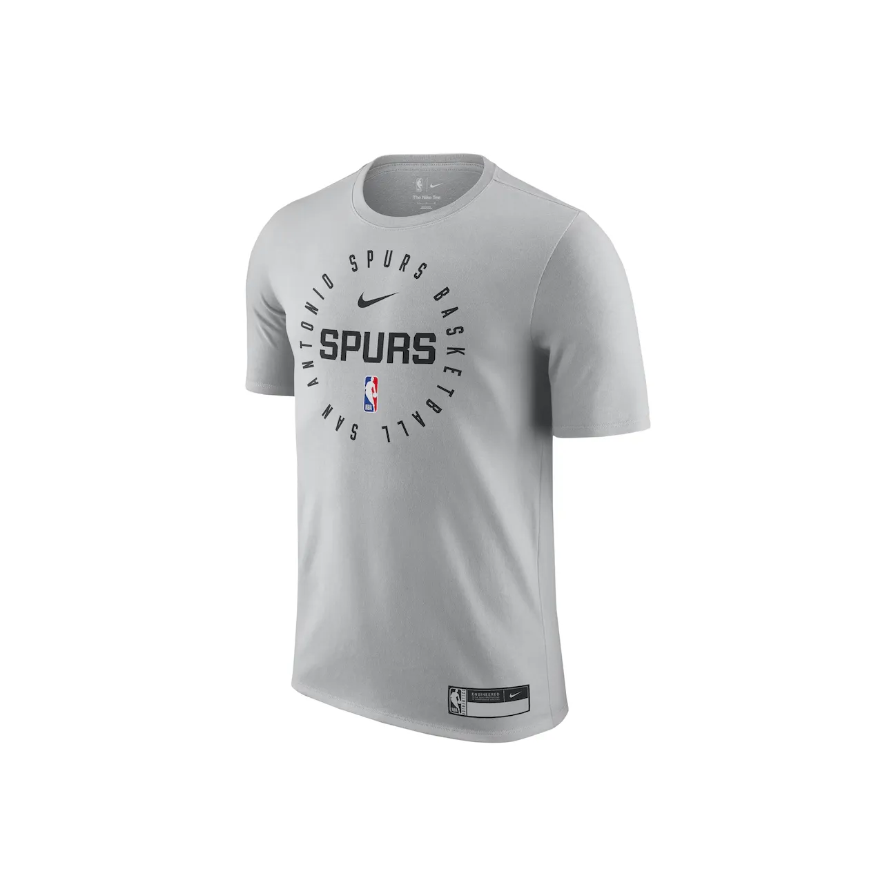Nike x NBA San Antonio SpursDri Fit Legend On Court Practice Performance T Shirt Men's Silver