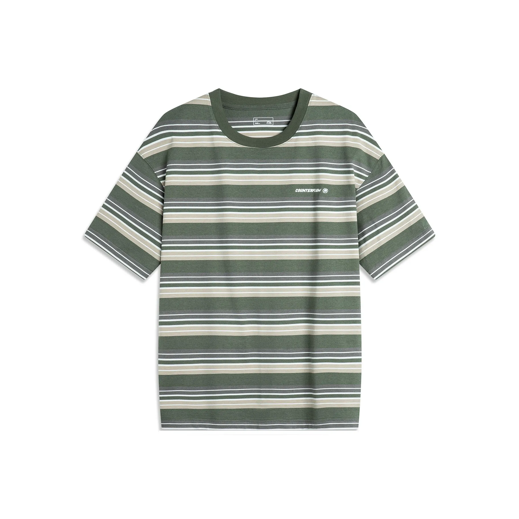 LiNing CF Tracing T Shirt Men's Ghost Scallion