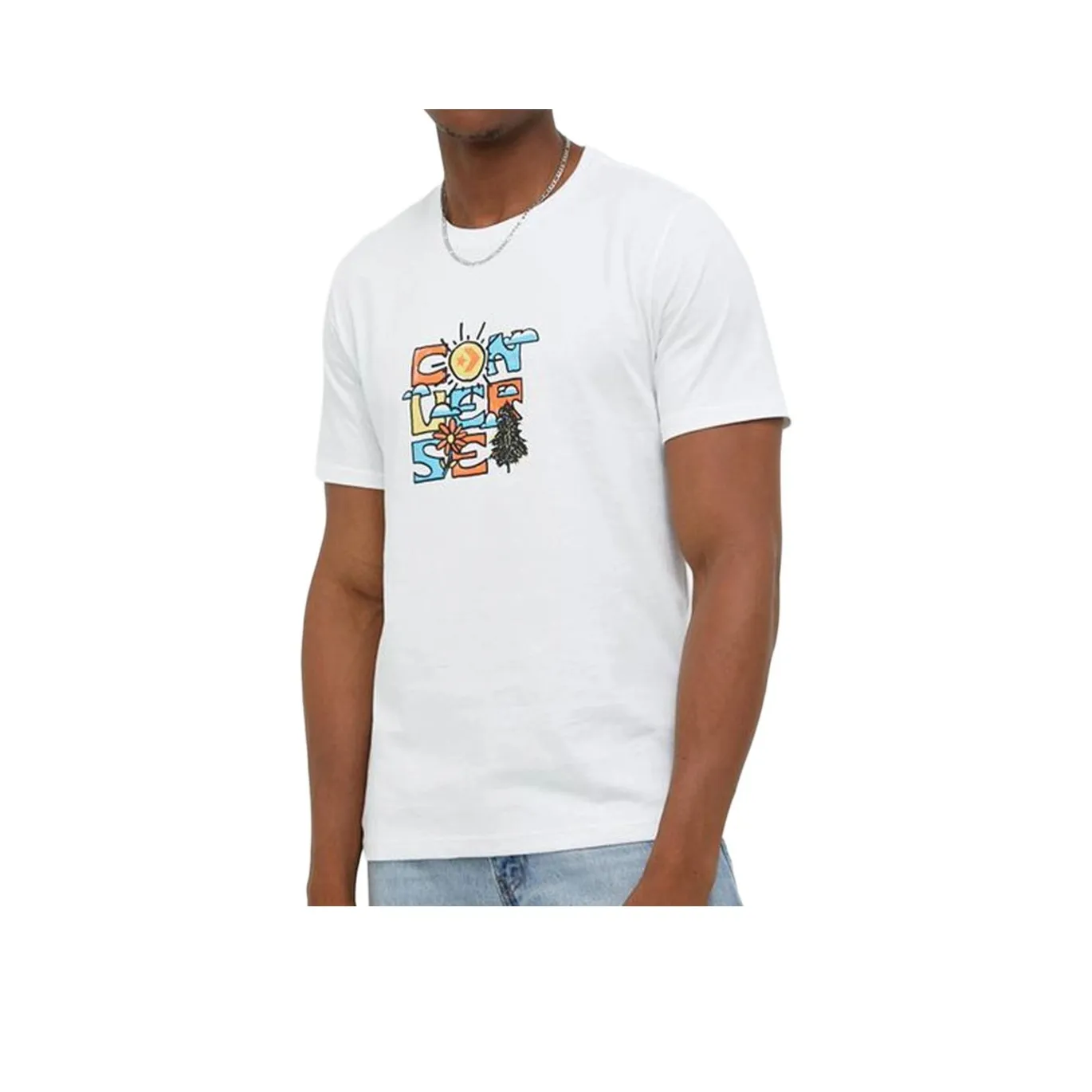 Converse MOTHER Natural T-Shirt Men's White Конверс MOTHER Натуральный Т-Рубашка Мужская Белая