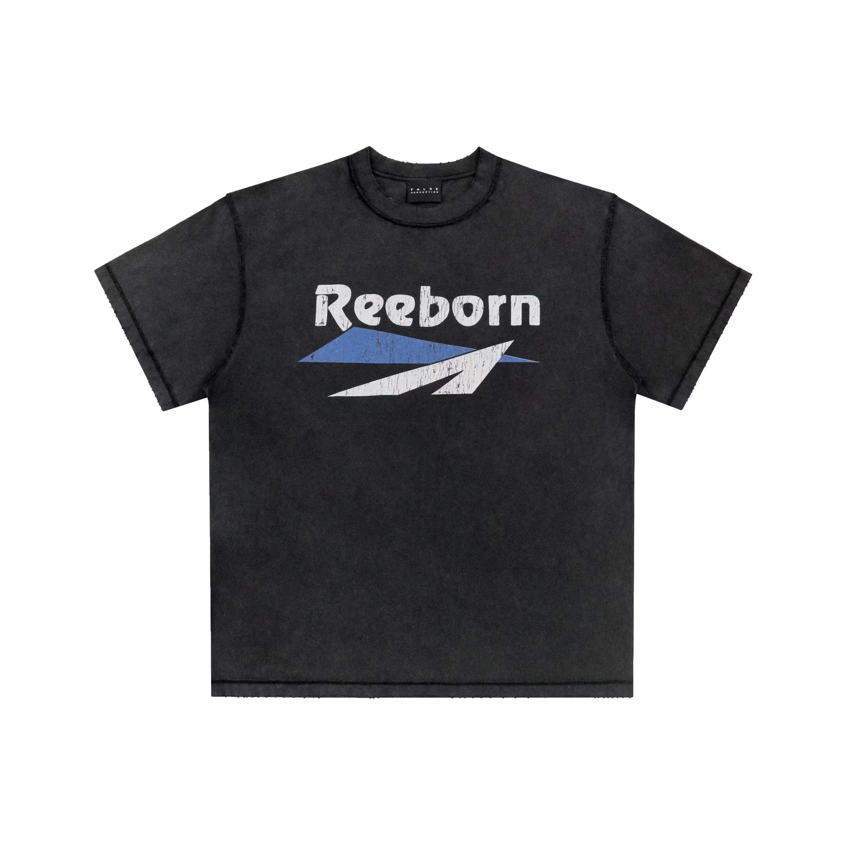 False Perception T Shirt Unisex Washed Black