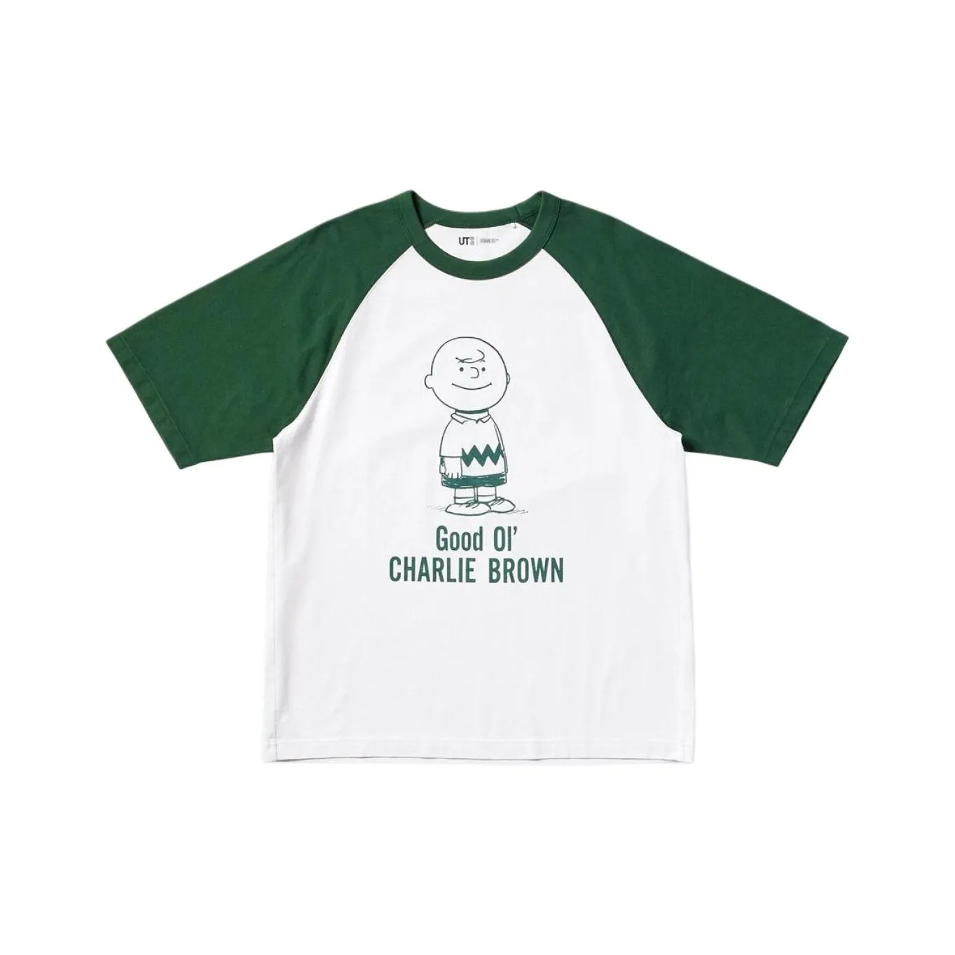 UNIQLO X PEANUTS Коллаборация SS25 T Рубашка Мужская Темно-оливковая