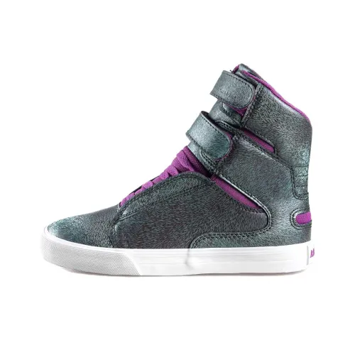 SUPRA Society 2 Кроссовки для скейтбординга Высокие Серо-зеленые Женские