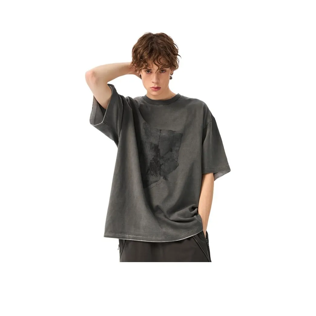 Organic Emotion Мытый серый Унисекс Футболка