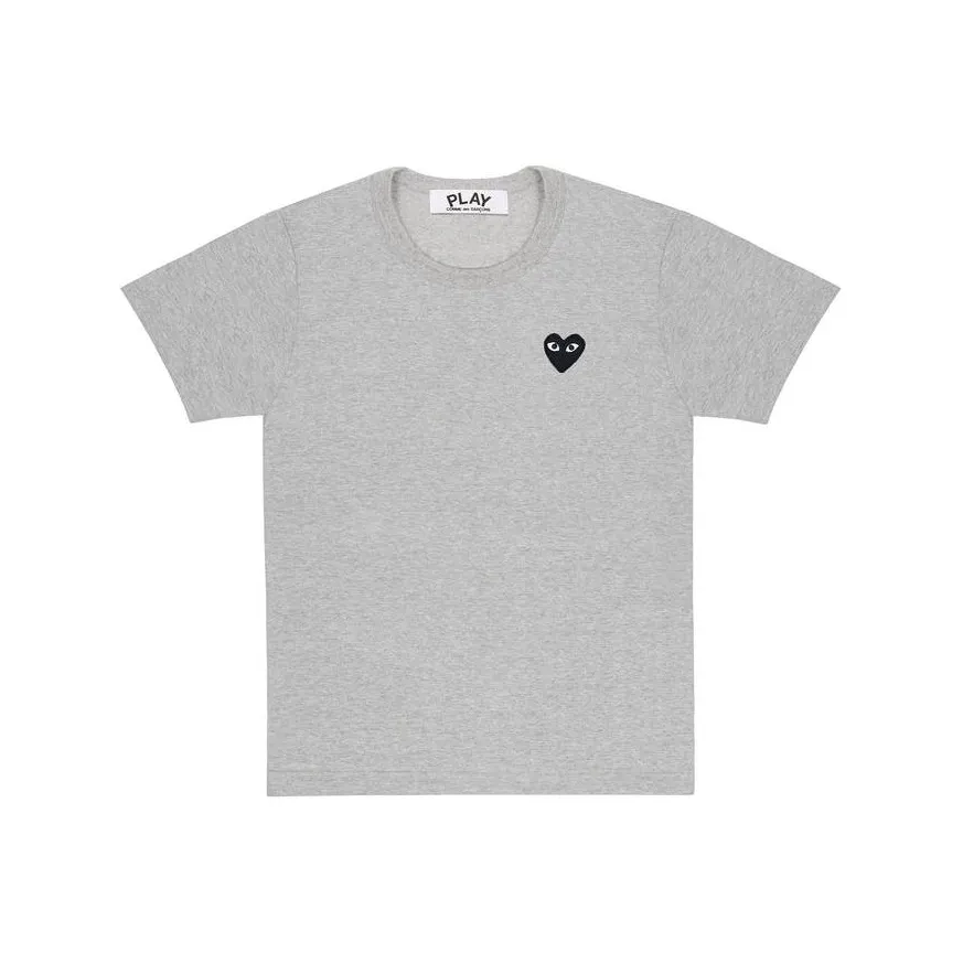 CDG Play T-Shirt Унисекс Топ Серый