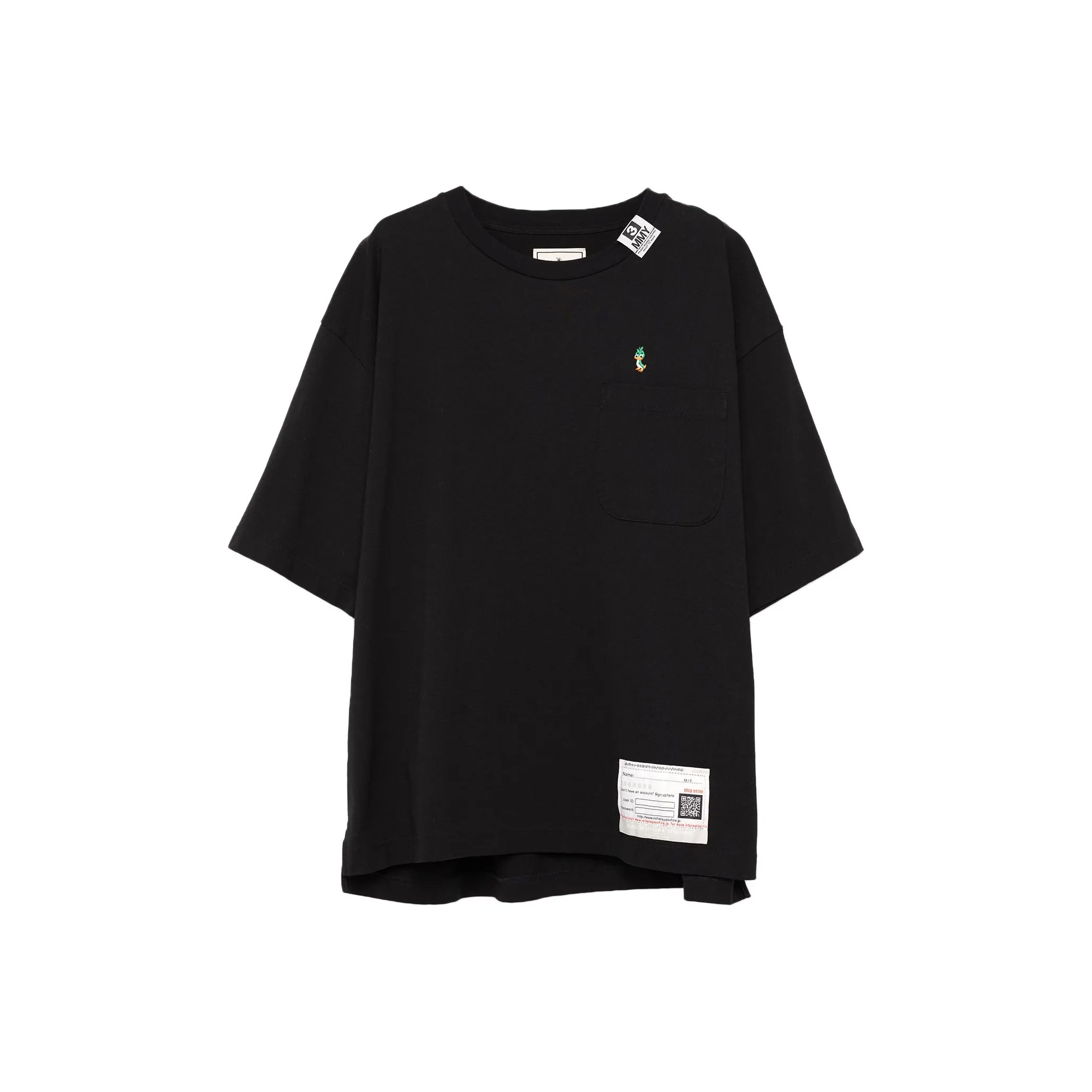 Maison Mihara Yasuhiro FW24 T Рубашка Мужская Черная