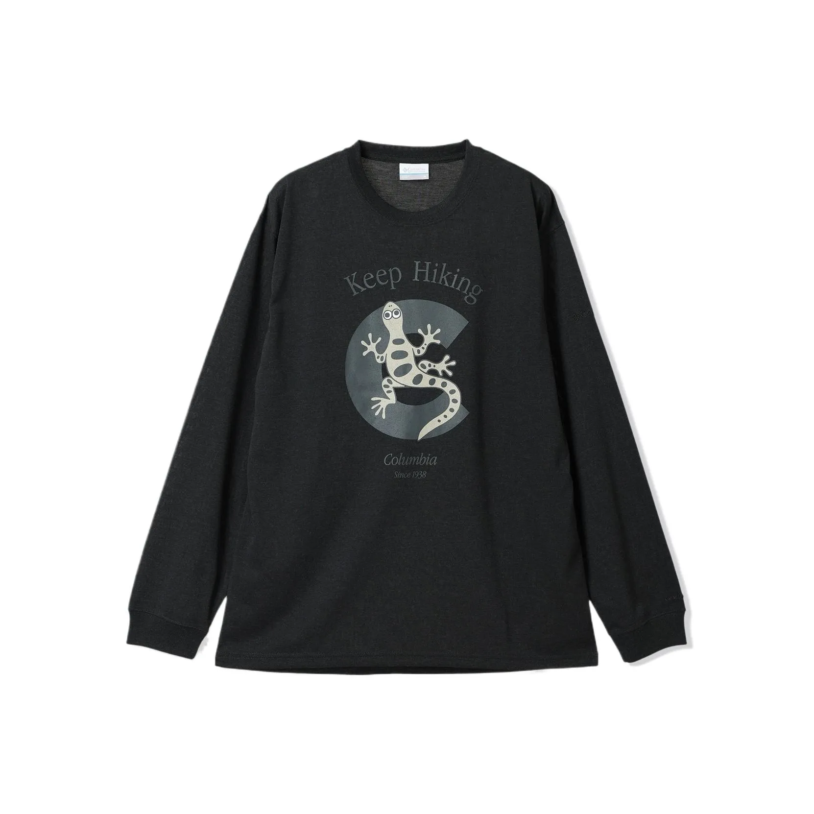 Columbia x Shoji Shimizu Enjoy Mountain Life Omniwick T Shirt Unisex Charcoal Heather Flower