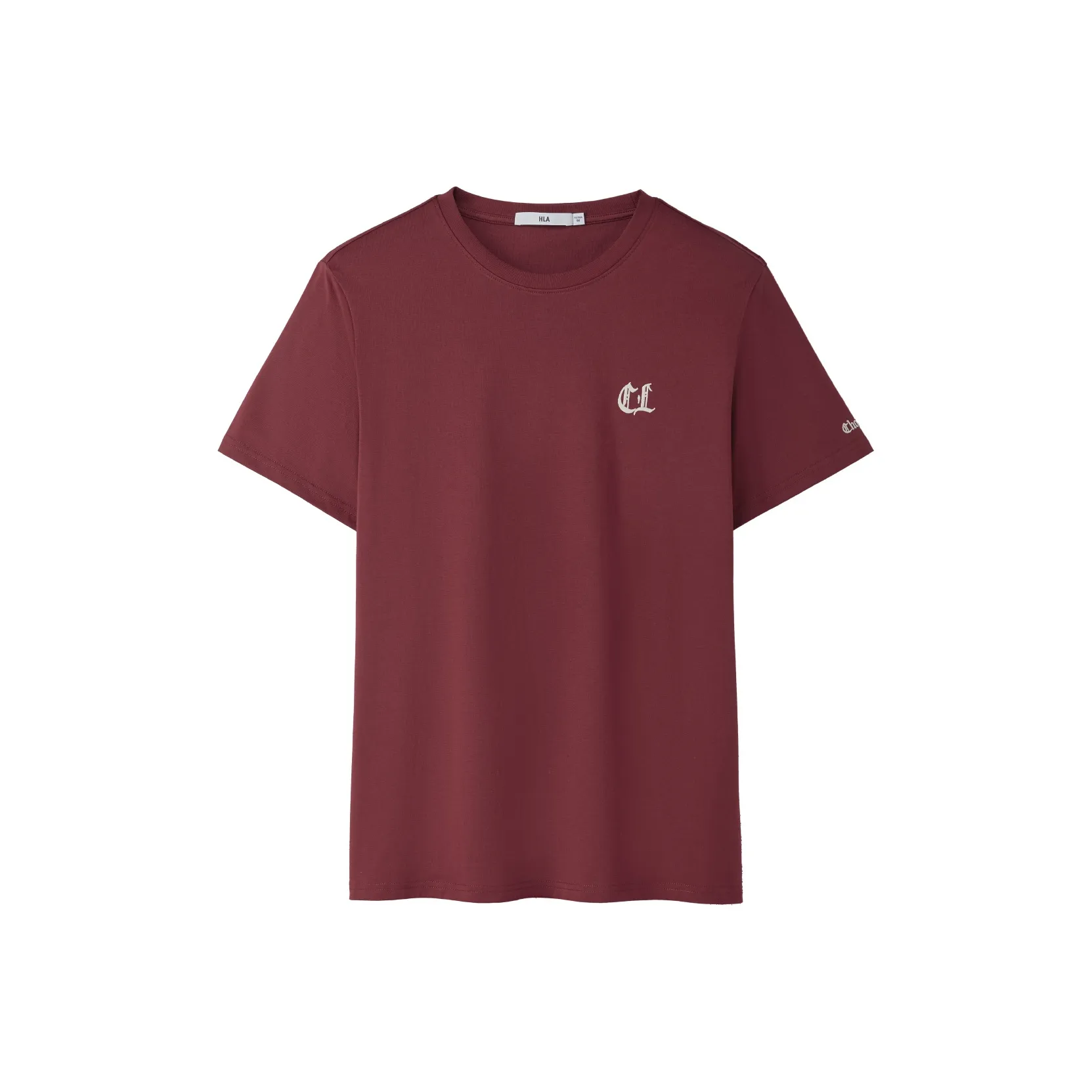 HLA T Shirts Men's Dark Red 07