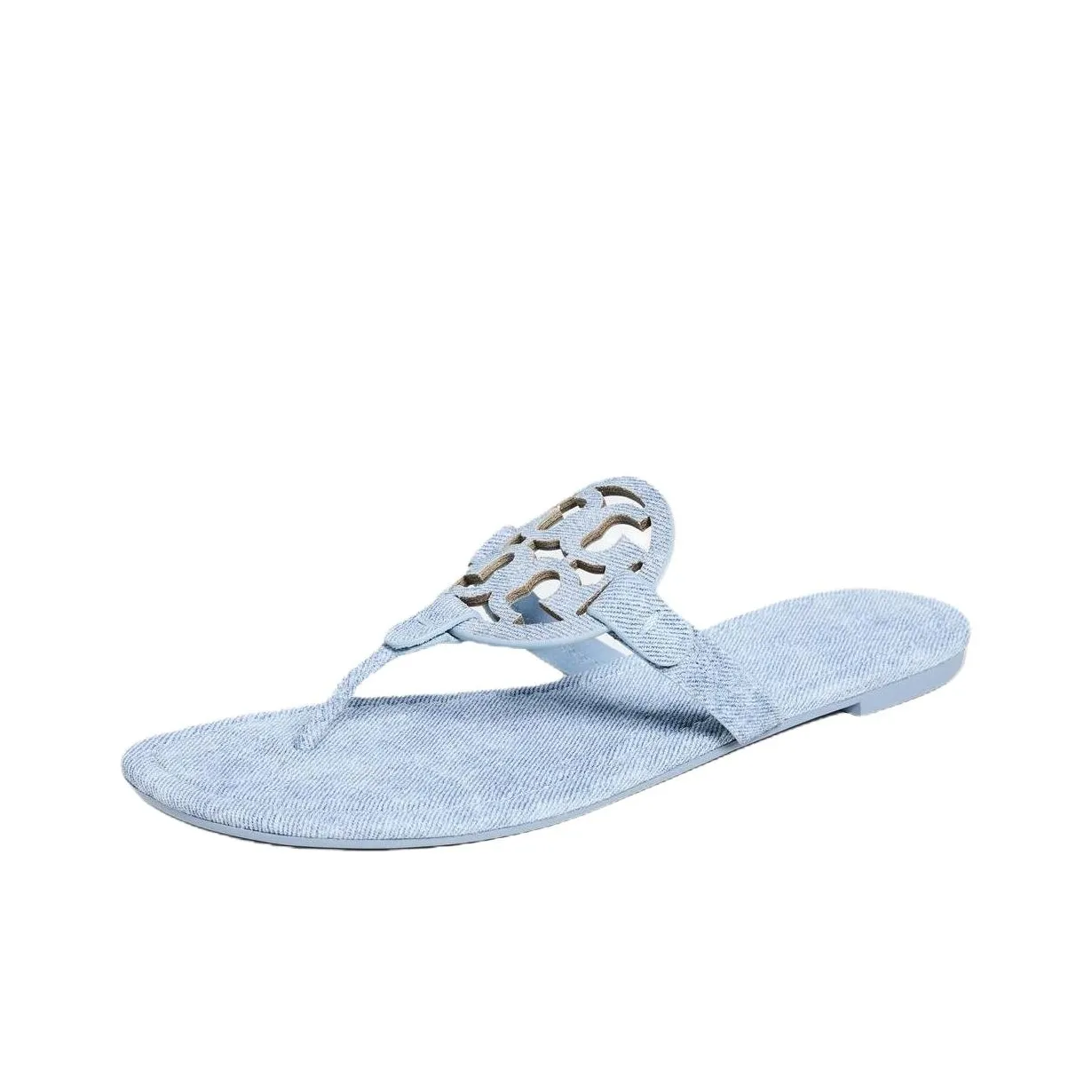 TORY BURCH Miller Rubber Sole Slip Resistant Flip Flops Women's Blue