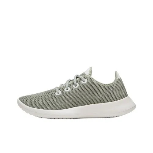 Allbirds Tree Runner Повседневная обувь Низкий верх Свет Сосновый зеленый Натуральный белый цвет Основа Женская