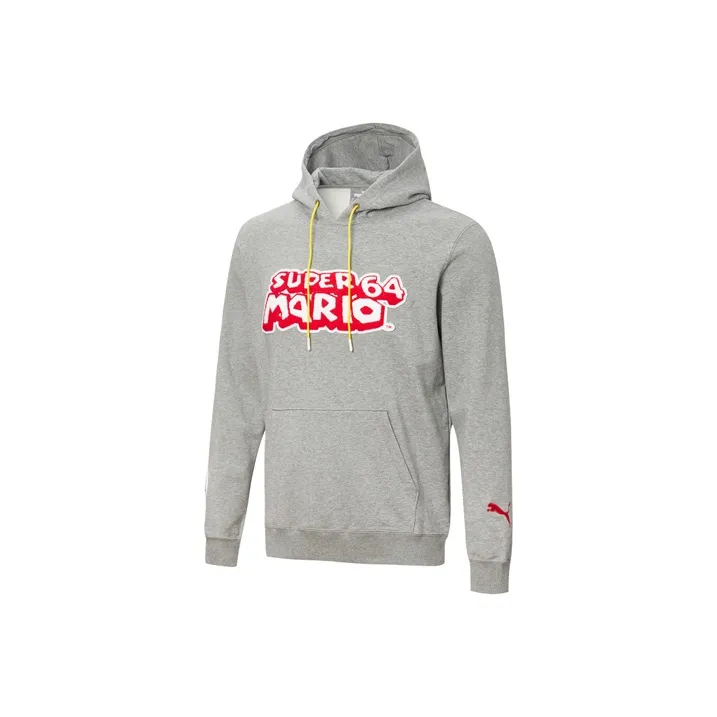 PUMA Super Mario Nintendo Sweatshirt Men's Gray