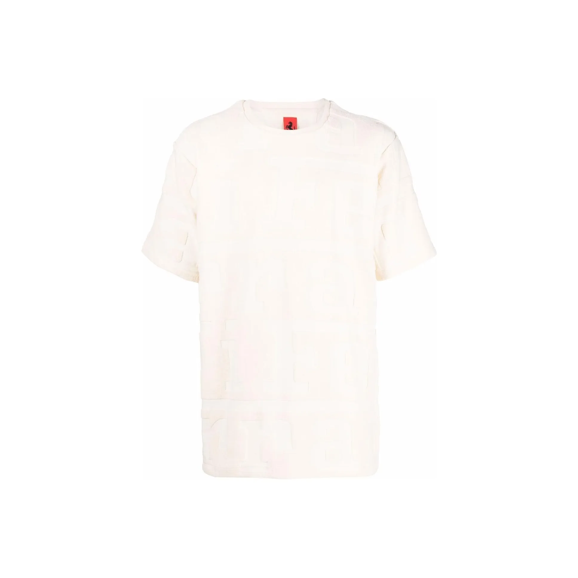 Ferrari Logo Embossed T shirt