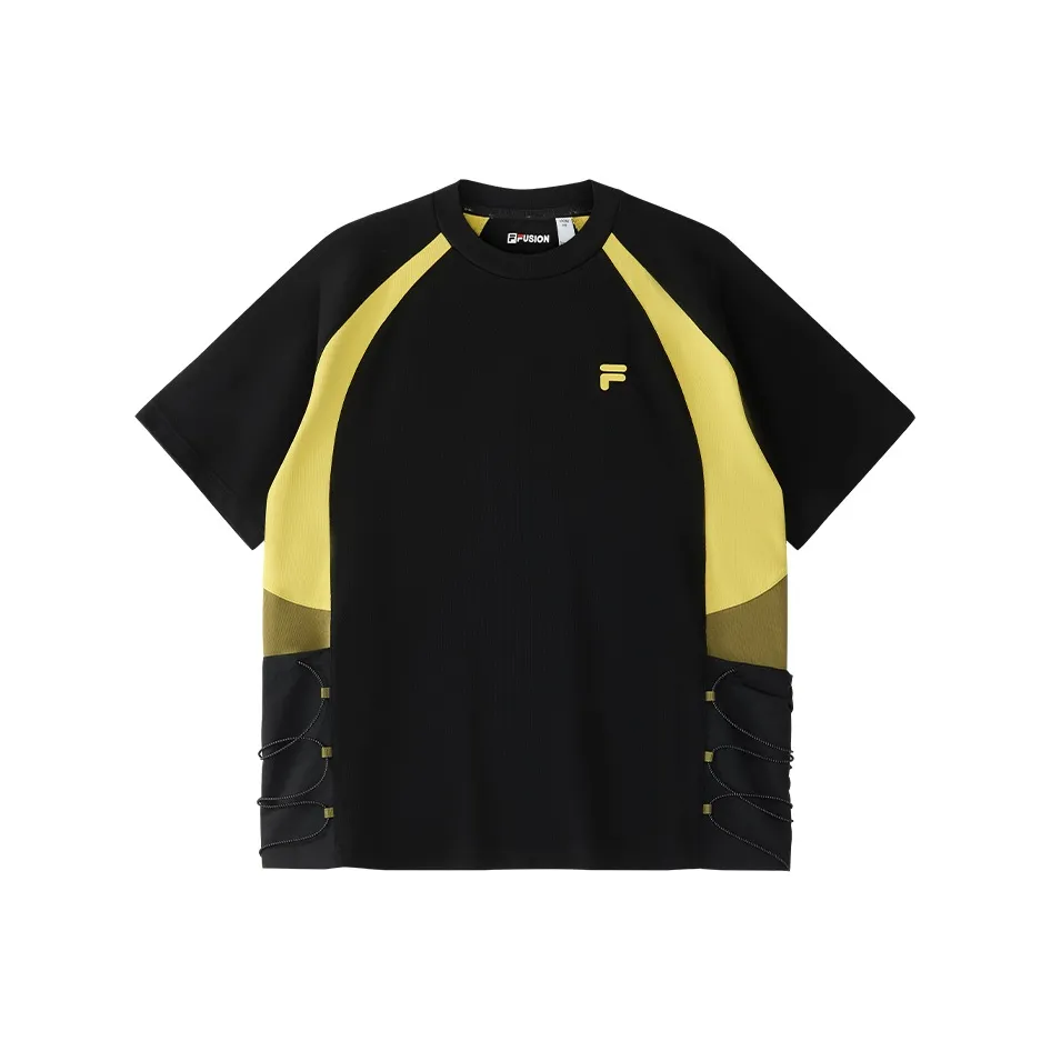FILA FUSION T Shirt Men's Ginger Green Yellow