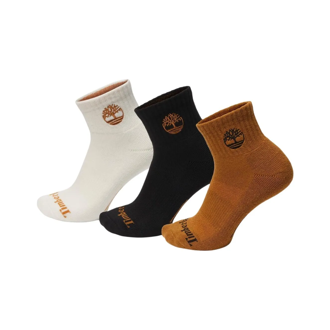 Timberland SS25 Высокие носки Унисекс упаковка из 3 пар