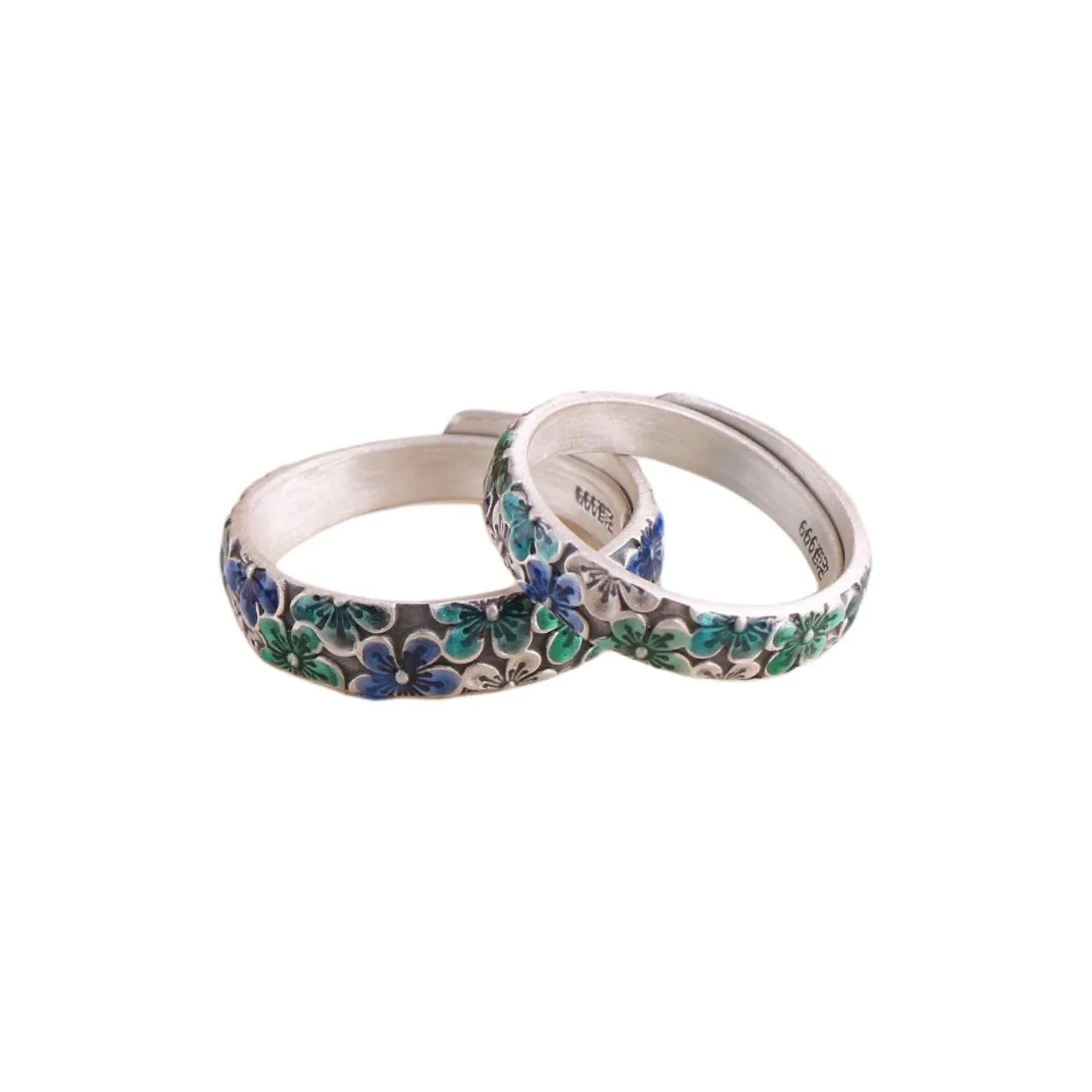 Silver Arashi 999 Fine Silver Sterling Silver Rings Unisex