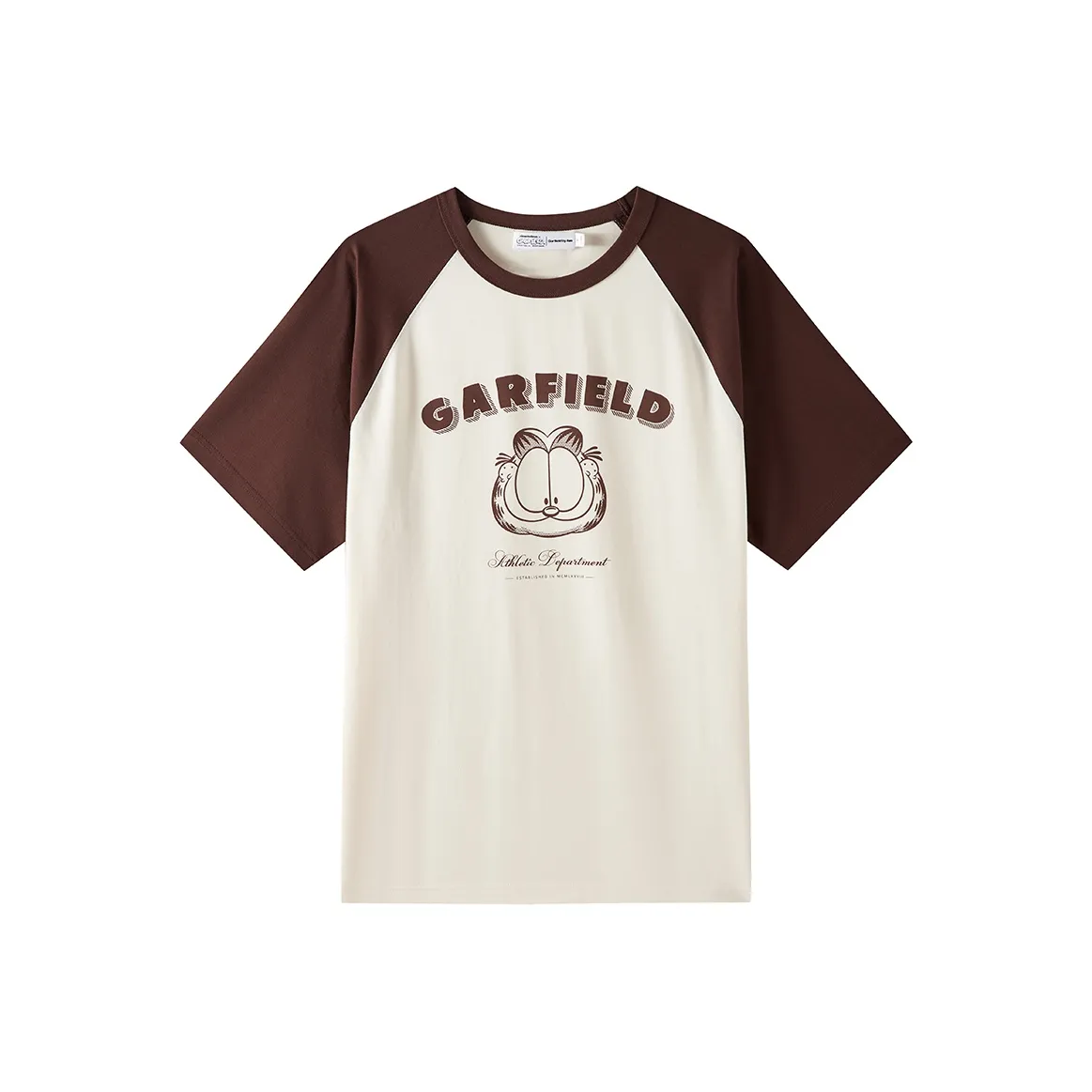 FUN X Garfield SS24 T Рубашка Унисекс Белый чайный