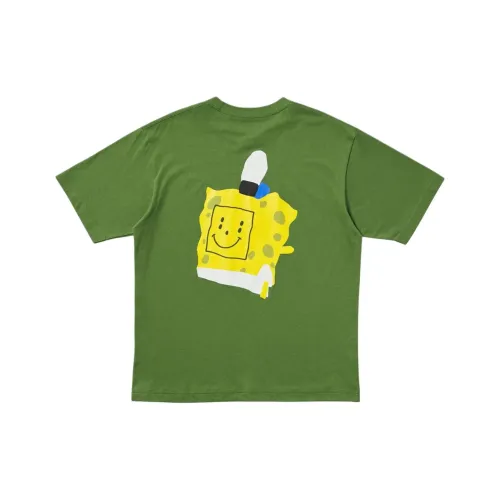 UNIQLO CPFM X Sponge Baby Collaboration Оливково-зеленая унисекс футболка