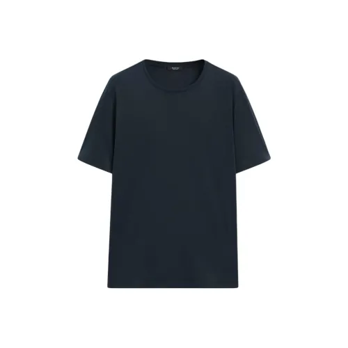 Massimo Dutti Темно-синие Мужские Рубашки